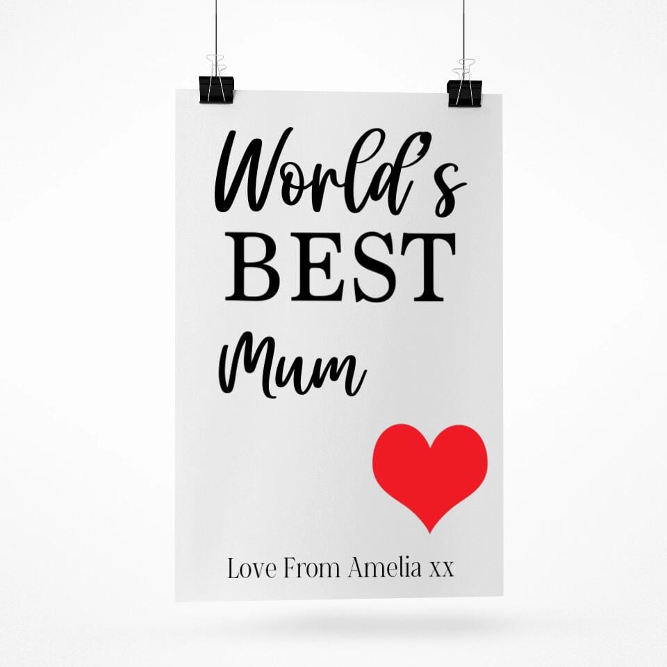 World's Best Personalised Poster